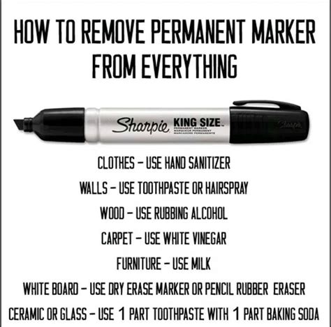 what gets permanent marker off.